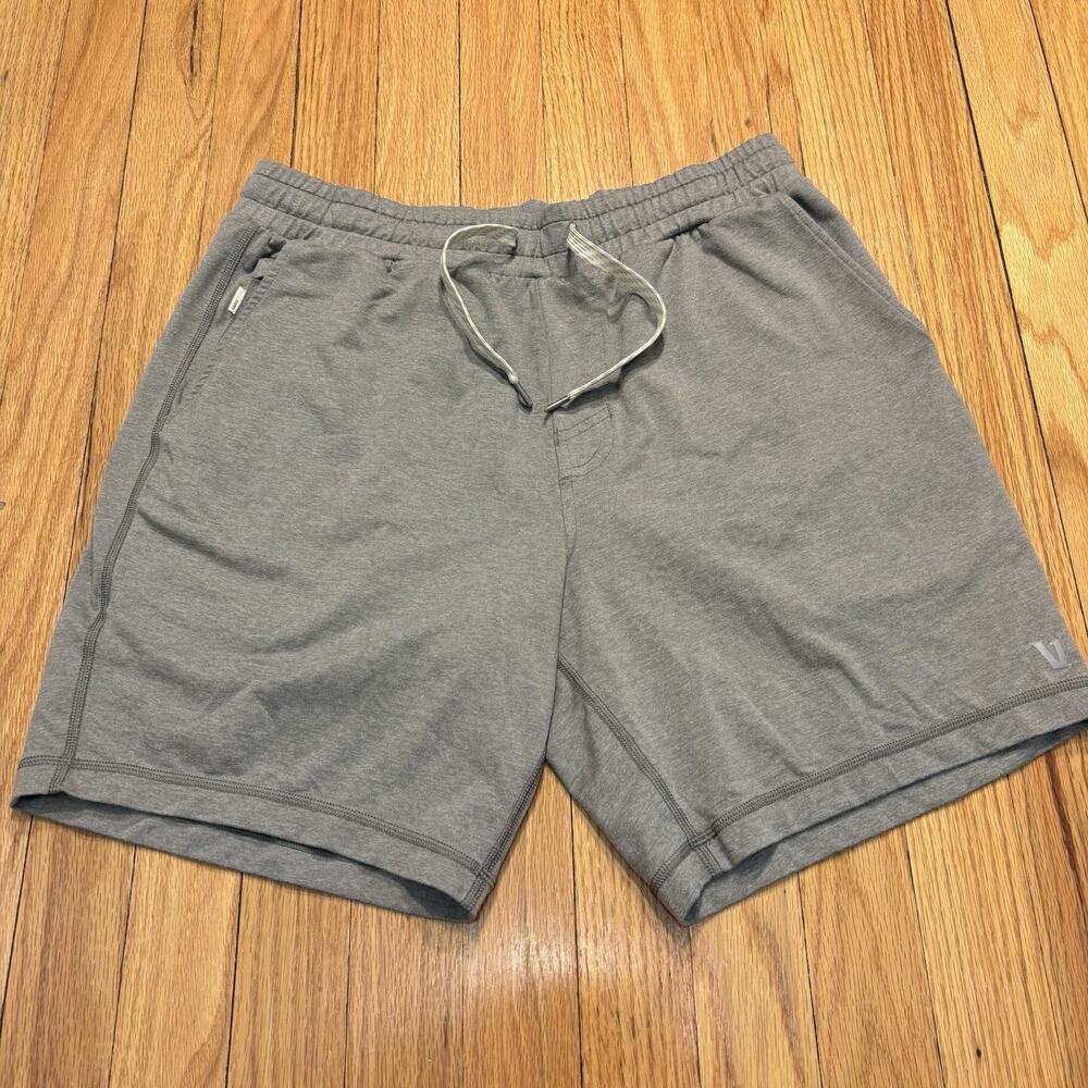 Vuori Ponto Performance Shorts Men’s Medium Gray Lounge Gym Stretch V344 Soft